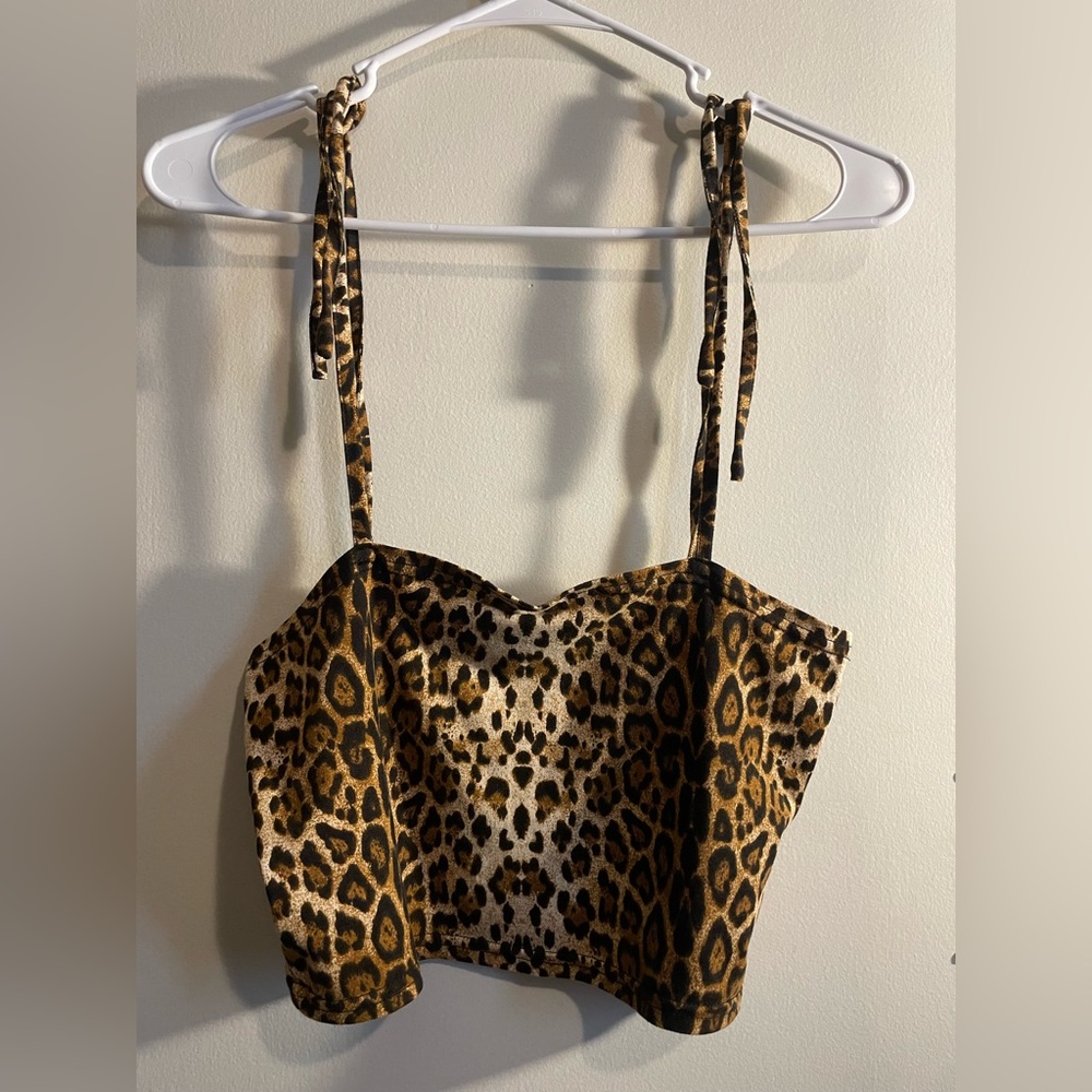Cheetah print tank top